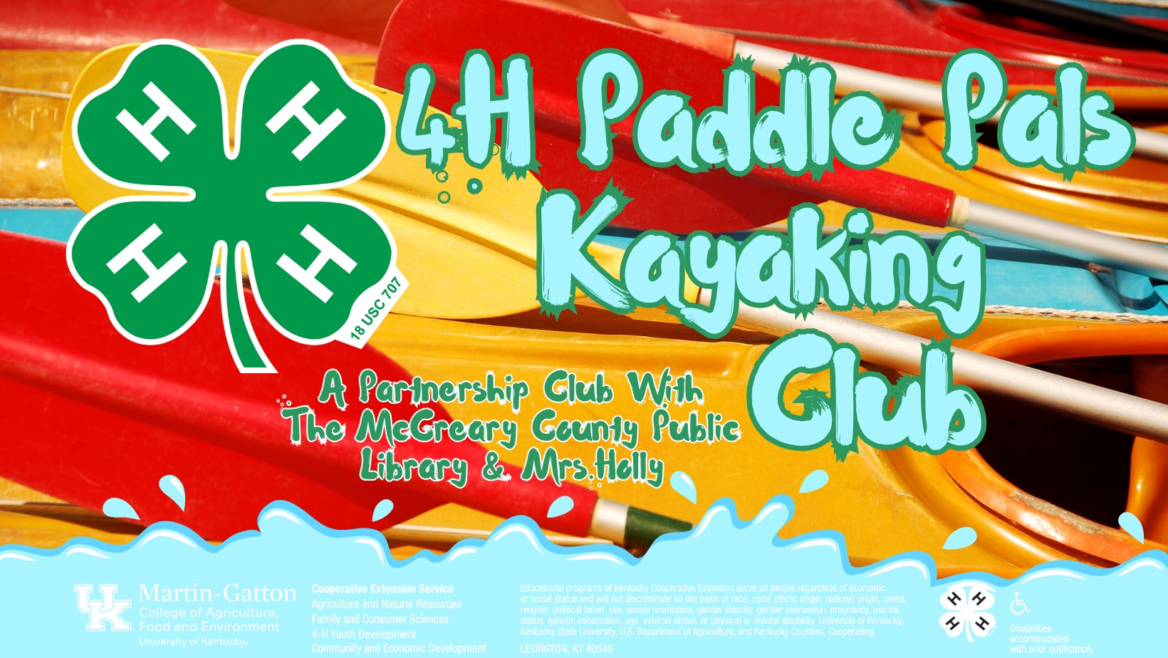 4-H Paddle Pals Kayaking Club 