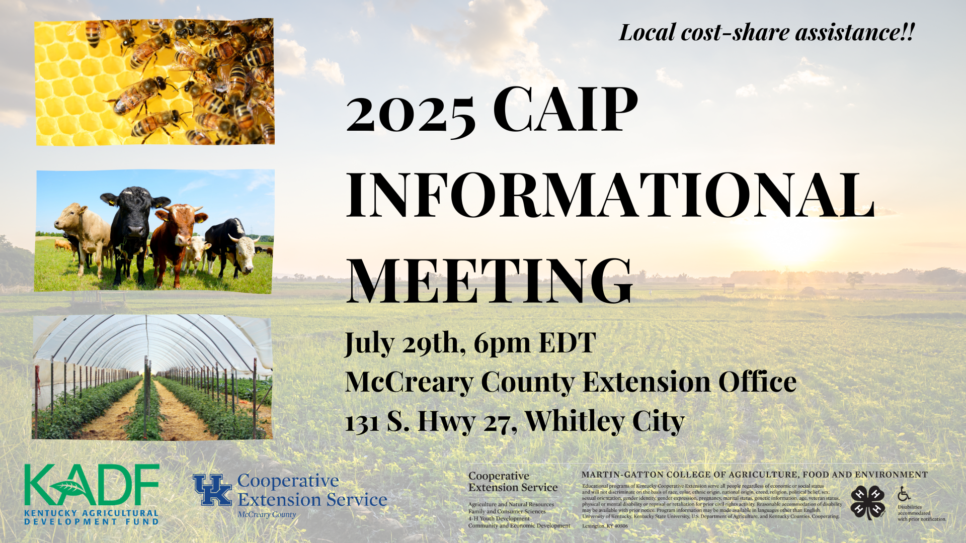 agriculture meeting flyer